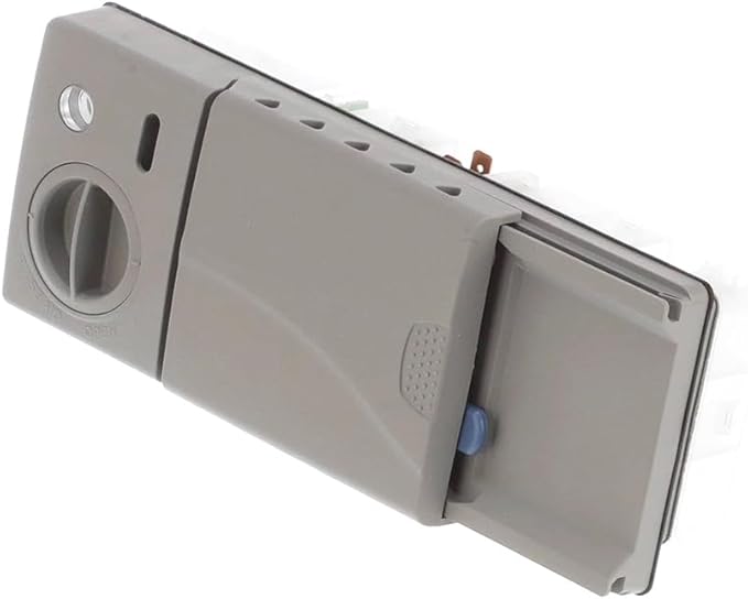 DD59-01002A Dishwasher Detergent & Rinse Aid Dispenser Assembly (OEM) 7.7 * 3.3 * 2.2 in - Compatible Replacement With Samsung Dishwasher Parts