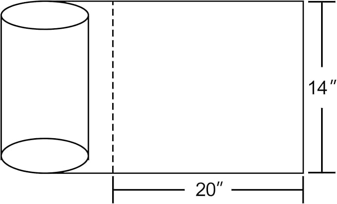 14x20 Plastic Produce Bags on a Roll - Clear Plastic Bags for Food, Vegetable, Fruits, Bread, Pet Bags and Grocery Clear Bag- 350 Bags/roll (8 Rolls), FBA-PB1420-8-US