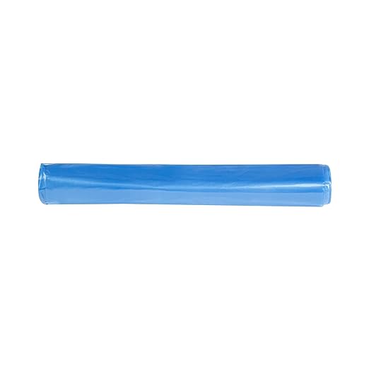 Restaurantware Blue Trash Bags 100 Count 40-45 Gal 40" x 46" Leakproof Design Heavy-Duty Garbage Bags with Star Seal Bottom and Even Weight-Distribution for Warehouses, Parks and Residential Use