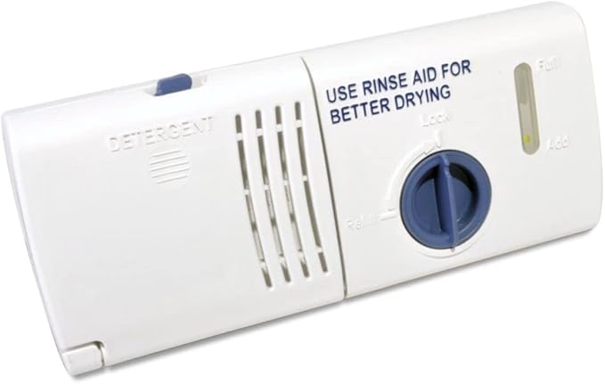 Detergent and Rinse Aid Dispenser Replacement for Inglis IPU98660 IPU98662 IPU98665 IUD8000RQ0 IUD8000RQ4 IUD8000RS0 IUD8000RS4 Dishwasher