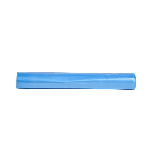Restaurantware Recycling Trash Bags 250 Count 12-16 Gallon Heavy-Duty Plastic Trash Liners Tear-Resistant Blue Waste Disposal Bags Leak-Proof Star Seal Bottom Bags for Commercial Kitchens