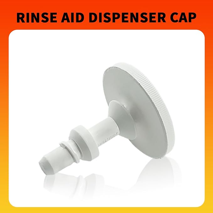 WD12X10284 Dishwasher Rinse Aid Fill Cap for GE Hotpoint JC Penney Kenmore and Montgomery Ward Replace WD12X24238 WD12X409 WD12X10024 1472897, Rinse Aid Dispenser Cap
