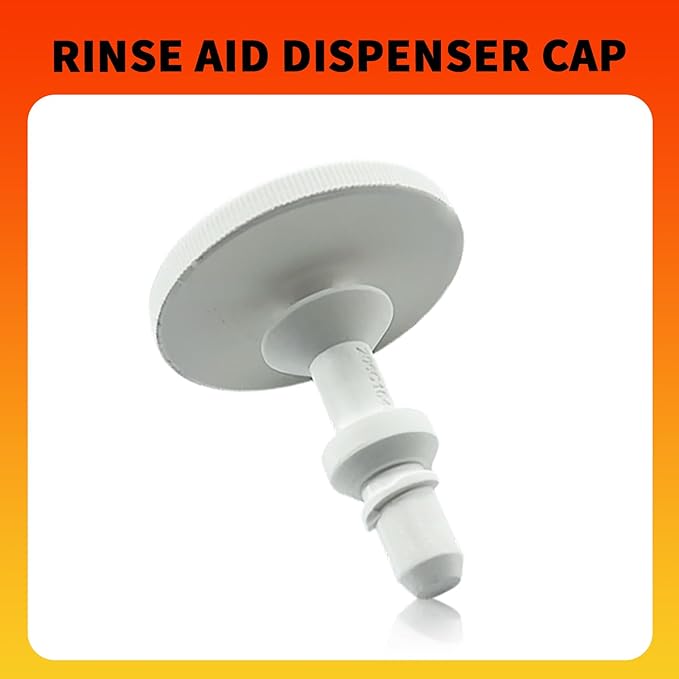 WD12X10284 Dishwasher Rinse Aid Fill Cap for GE Hotpoint JC Penney Kenmore and Montgomery Ward Replace WD12X24238 WD12X409 WD12X10024 1472897, Rinse Aid Dispenser Cap