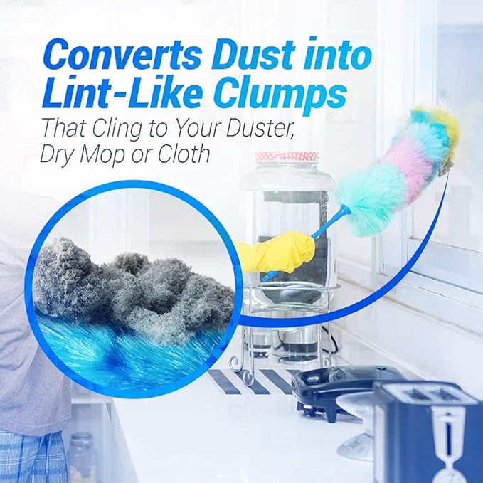 Fuller Brush Duster Spray ? 15.5 oz Multi Surface Dust Removing Sprayer - Safe Household Cleaning for Floors, Furniture, Blinds & Car Interiors (Pack of 6)