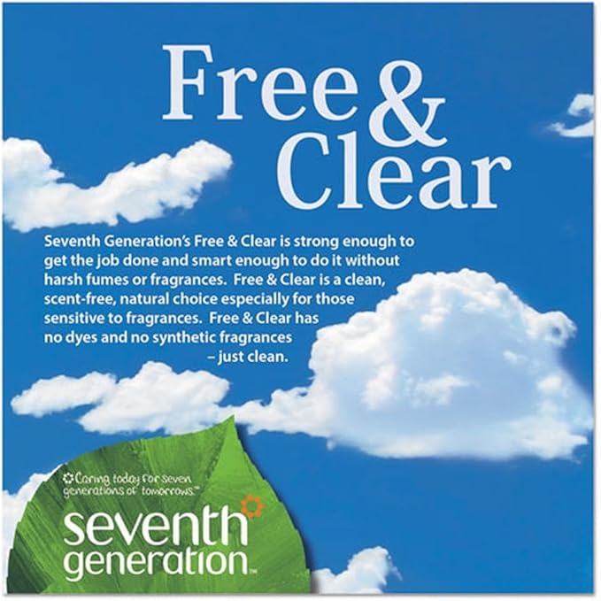 Seventh Generation 22831CT Natural Automatic Dishwasher Gel, Lemon, Jumbo 70 oz Bottle, 6/CT