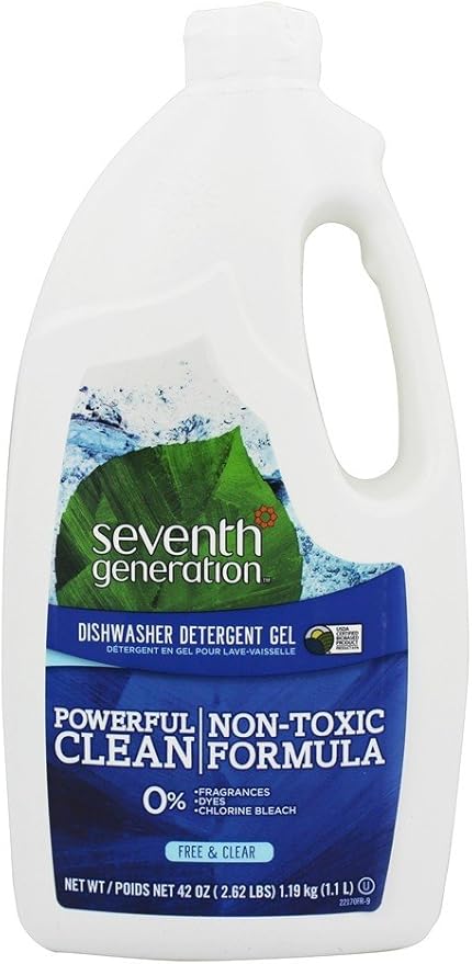 Seventh Generation Free & Clear Scent Gel Dishwasher Detergent 42 oz.