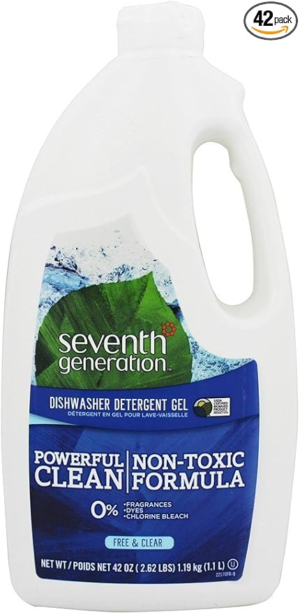 Seventh Generation Free & Clear Scent Gel Dishwasher Detergent 42 oz.