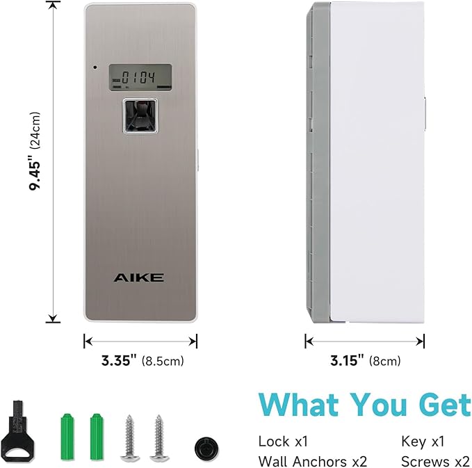 AIKE Automatic Air Fresheners Spray Dispenser – Programmable(Compatible with "Glade Automatic Air Freshener Refills 269 ml") – Ideal for Office, Airports, Gyms, Home Brushed Finish AK1801