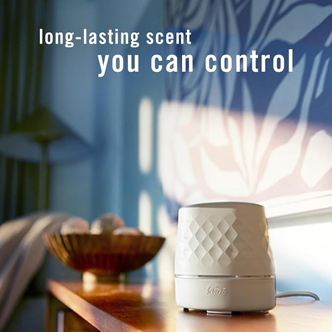 Febreze Plug Scent Booster Continuous Scent Device Oil Diffuser + Compatible Plug in Air Freshener, Odor-Fighting Scented Oil Refills, Holiday Mix
