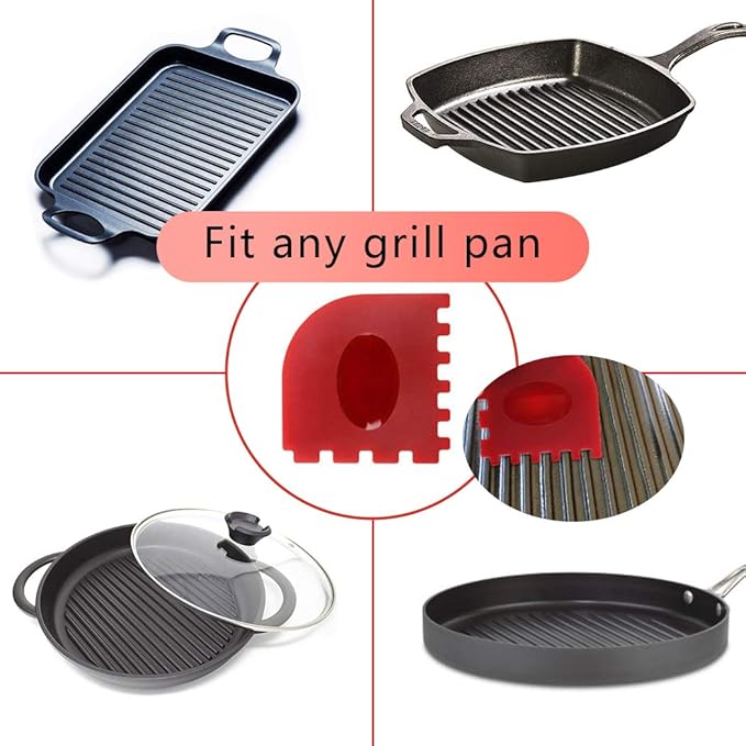 Cast Iron Cleaner kit, Pot Cleaning Brushes, Stainless Steel Chainmail Scrubber, Pan Scrapers, Kitchen Cleaning