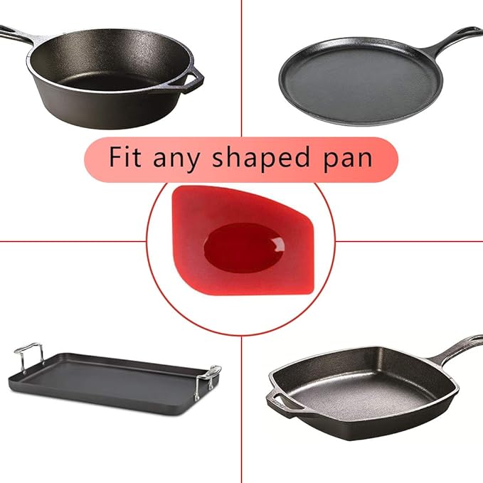 Cast Iron Cleaner kit, Pot Cleaning Brushes, Stainless Steel Chainmail Scrubber, Pan Scrapers, Kitchen Cleaning