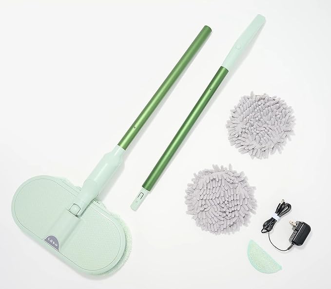 TEKO Electric Mop | As Seen on TV Power Mop | Hardwood Floor Mop with Baseboard Cleaner Attachment | Floor Mops with Washable Pads Included (Mint)