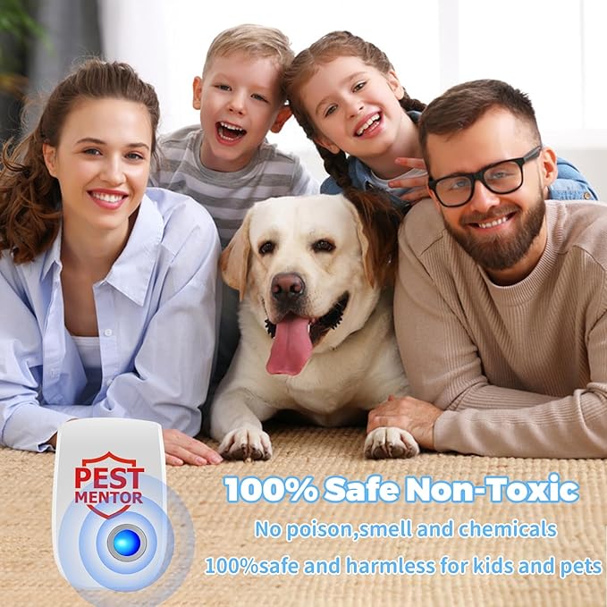 Ultrasonic Pest Repellent 10 Pack, Rodent Repellent Ultrasonic Plug in, Mice Repellent Indoor Pest Defense Plug in Ultrasonic Repellent for Roach, Rodent, Mouse, Bugs, Mosquito, Mice
