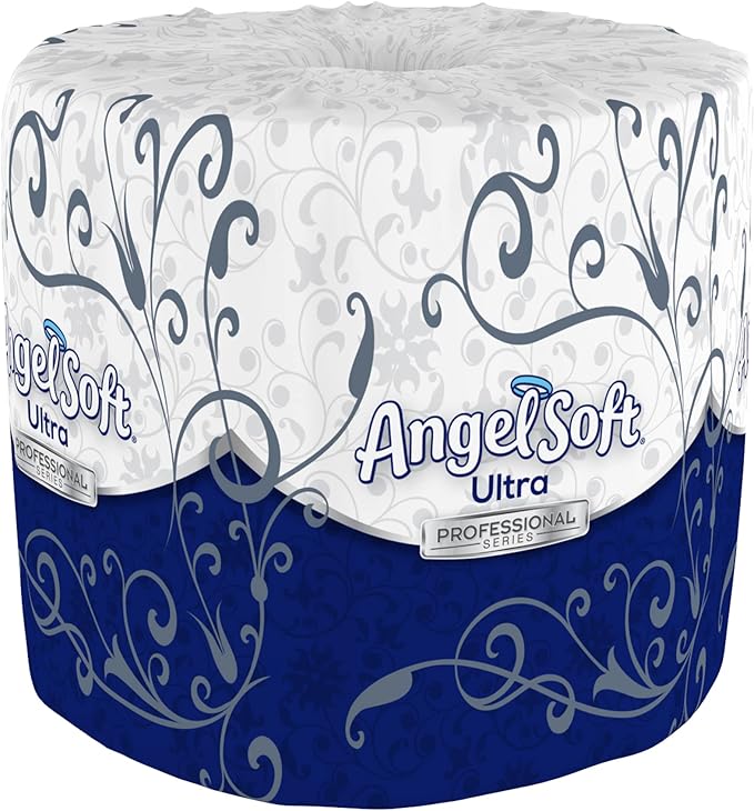 Georgia-Pacific Angel Soft Ultra Professional Series 2-Ply Embossed Toilet Paper by GP PRO (Georgia-Pacific), 16560, Paper, 60 Count (Pack of 1), White 24000 sheets per case