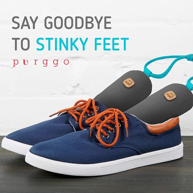 Bamboo Charcoal Shoe Deodorizer Air Purifying Bag - Natural Odor Eliminator - Last 365+ Days - No Chemicals - Air Freshener for Shoes and Closet - Remove Odor Naturally - [2 Pack] [Gray]