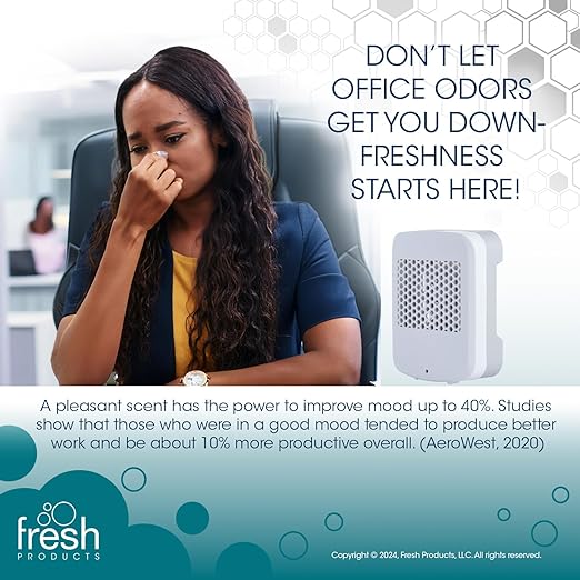 Fresh Products myfresh 2.0 Personal Air Freshener with Dry Fragrance Technology for Small Spaces Compact Design Motion Sensor Battery Included Mango 6 pk