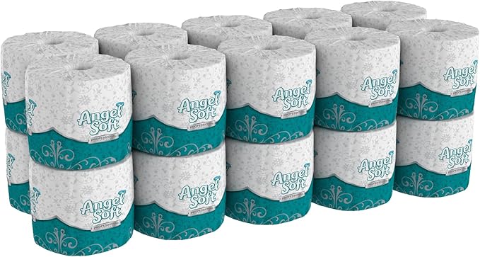Angel Soft Ultra Professional Series 2-Ply Embossed Toilet Paper by GP PRO, 16620, 450 Sheets Per Roll, 20 Rolls Per Convenience Case