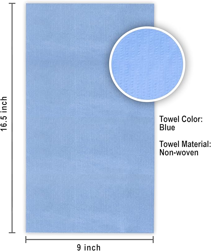 Fresh Towel Pop Up Box of Medium Duty Cleaning Cloths - Disposable Blue Shop Towels, (1 Pop Up Box of 160 Sheets) - 9 x 16.5 inches Cloth Size