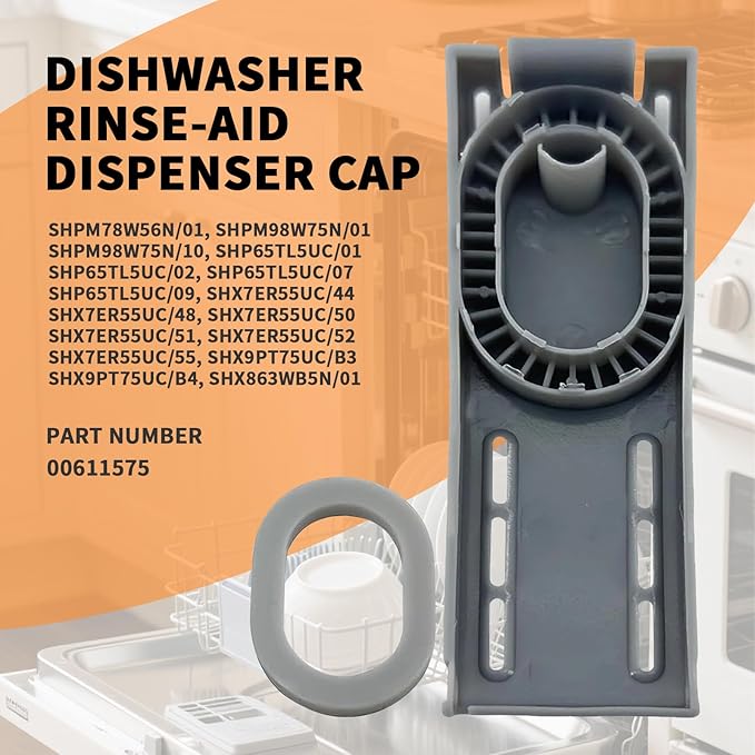 Dishwasher Rinse-Aid Dispenser Cap Fit for Bosch Dishwasher Replace 00611575