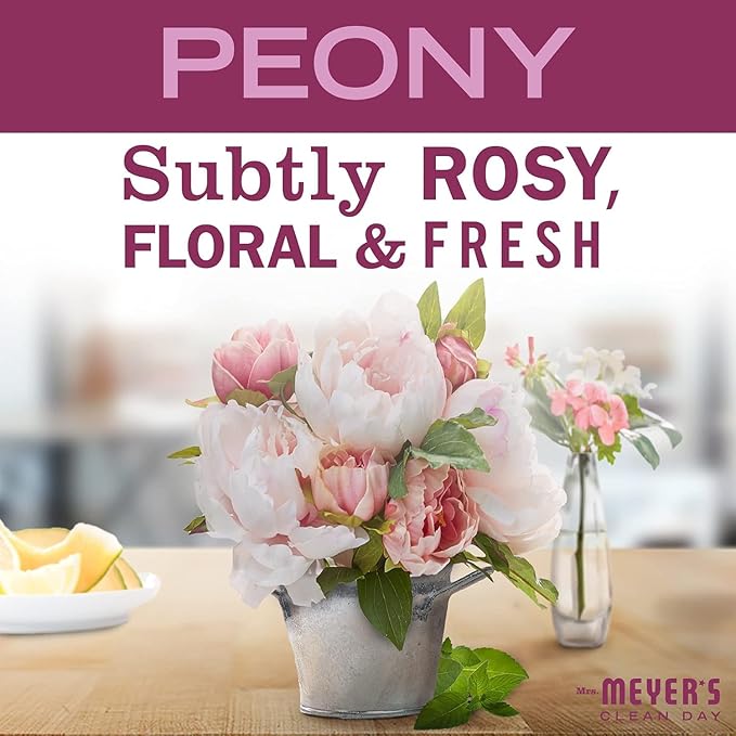 MRS. MEYER'S Clean Day Liquid Dish Soap, Biodegradable Formula, Peony, 16 fl. oz