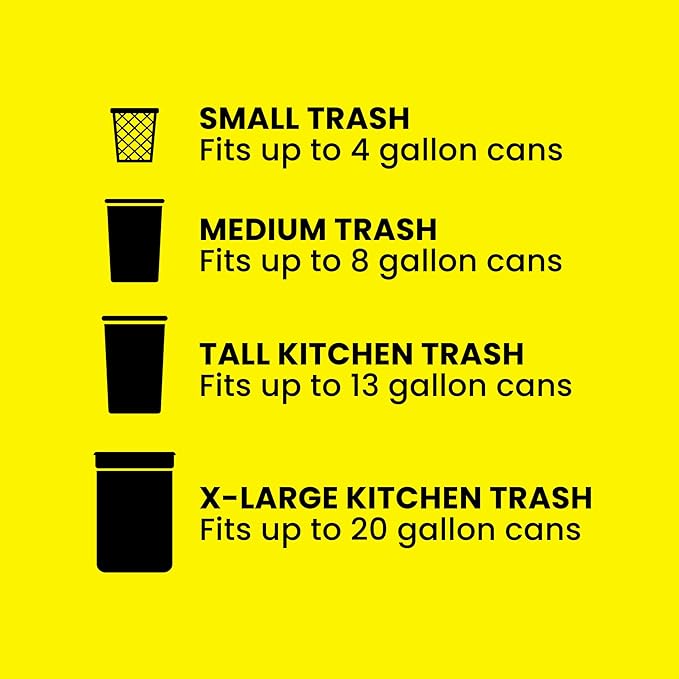 Glad ForceFlex Tall Kitchen Drawstring Trash Bags, 13 Gal, Gain Lavender, 110 Ct (Package May Vary)