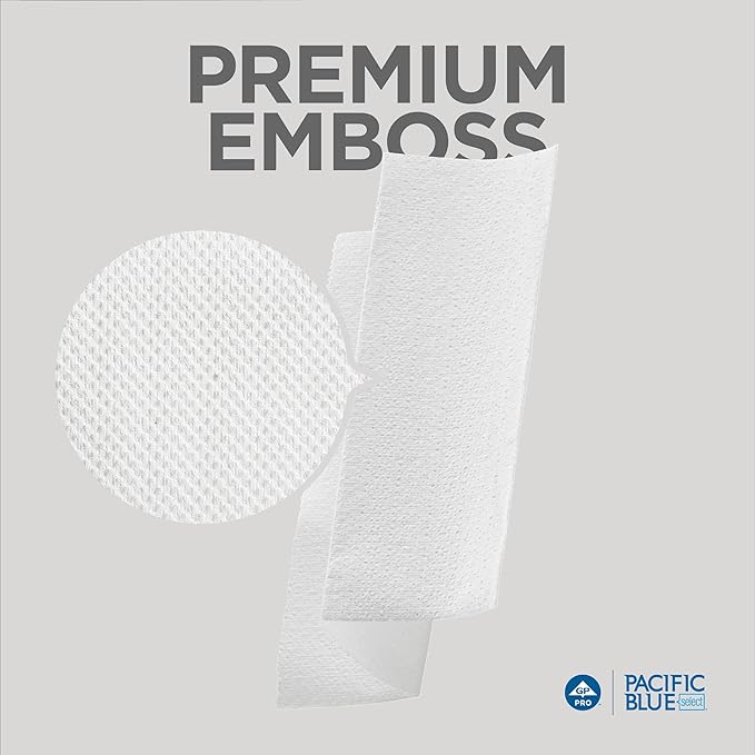 Pacific Blue Select Multifold Premium 2-Ply Paper Towels (Previously Branded Signature) by GP PRO (Georgia-Pacific), White, 21000, 125 Paper Towels Per Pack, 16 Packs Per Case