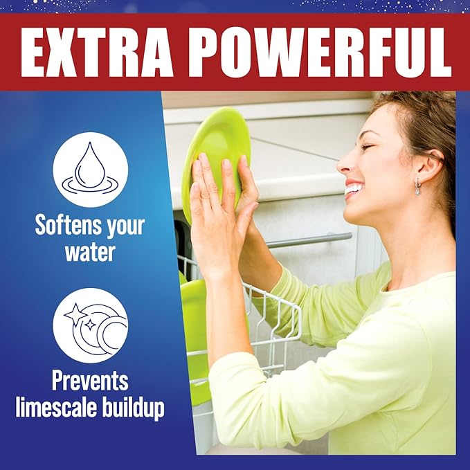 IMPRESA Dishwasher Rinse Aid Salt - 4 Lb - Citric Acid Cleaner & Descaler - Hard Water Stain Remover & Detergent Booster