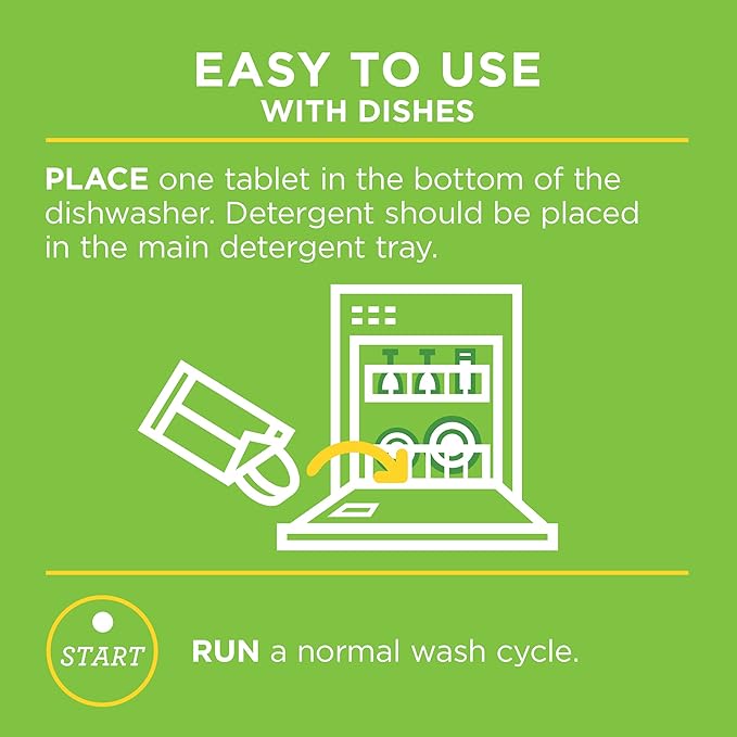 Affresh Dishwasher Cleaner, Helps Power Away Odor Causing Bacteria, Limescale, Mineral Deposits & Grime Inside Pump, Tub & Hoses, 12 Tablets, 1 Year Supply [2 Pack]