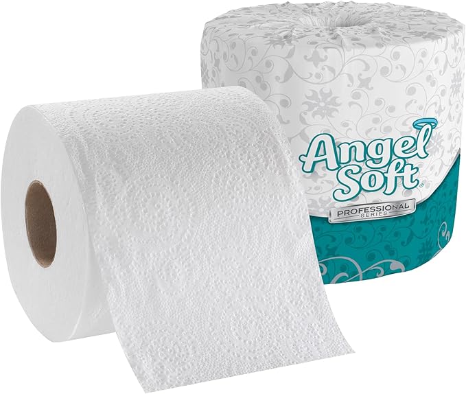 Georgia-Pacific Angel Soft Professional Series 2-Ply Embossed Toilet Paper, 16850, 450 Sheets Per Roll, 60 Rolls Per Case