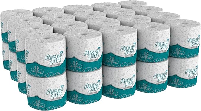 Georgia-Pacific Angel Soft Professional Series Premium 2-Ply Embossed Toilet Paper; 16840; 450 Sheets Per Roll; 40 Rolls Per Case; White