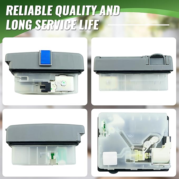 12008380 Dishwasher Detergent Dispenser Assembly Fit For Bosch DWHD440MFP/07 DWHD440MFP/08 DWHD640JFP/A5 Replace 12008380 AP5984937 4581281 PS11724987