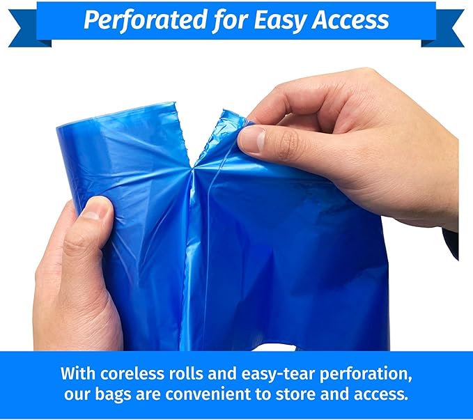 Reli. SuperValue 33 Gallon Recycling Bags (240 Count, Bulk) Made in the USA - Blue Trash Bags, 30-33 Gallon | Blue Recycling, Garbage | 33Gal with 30Gal, 33Gal, 35Gal Capacity