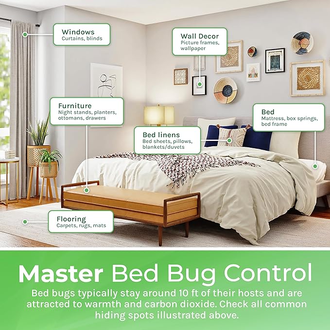 Hygea Natural Lice and Bed Bug DIY Kit- Non-Toxic, Odorless,Safe for children and pets, All water safe surfaces - Includes Bed Bug Spray and Bedbug Travel Spray TSA approved size