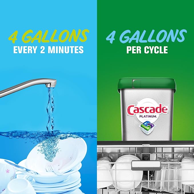 Cascade Platinum Plus ActionPacs Dishwasher Detergent Pods, Fresh, 14 Count