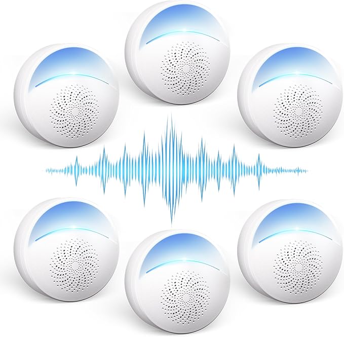 (2026 Upgraded) Ultrasonic Insect & Pest Indoor Repeller, Plug-in Control Electronic Repellent for Rodent, Mouse, Roach, Bugs, Mosquito, Spider, Mice, Ant, Silent for Home Use (6 Pack)