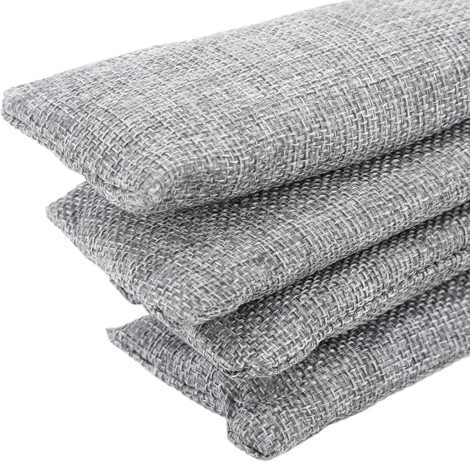 Activated Charcoal Odor Absorber Bags, 4pcs Reusable Bamboo Charcoal for Home, Car, Wardrobe