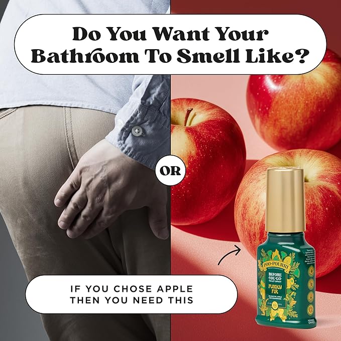 Poo-Pourri Holiday Before-You-Go Toilet Spray, Funky Fir, 2 Fl Oz – Balsam Fir, Apple and Cedarwood