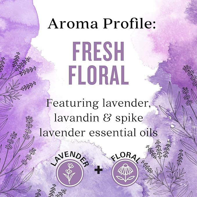Aura Cacia Fresh Floral Room Spray 8 Fl. oz. - Light Aroma, No Synthetic Fragrances
