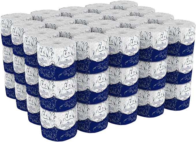 Georgia-Pacific Angel Soft Ultra Professional Series 2-Ply Embossed Toilet Paper by GP PRO (Georgia-Pacific), 16560, Paper, 60 Count (Pack of 1), White 24000 sheets per case