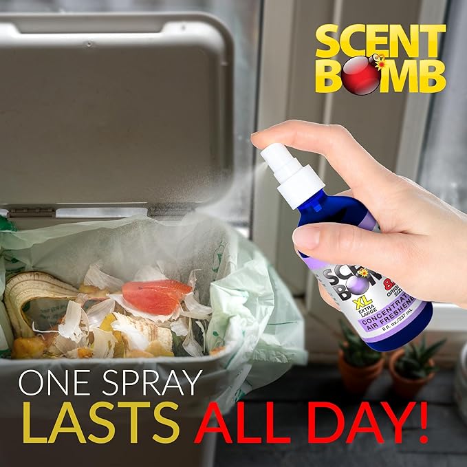Scent Bomb Air Freshener Spray, Long-Lasting Odor Eliminator for Home & Car, Effective Deodorizer Spray for Kitchen, Bathroom, Fresh Room Spray & Smell Neutralizer, Lavender